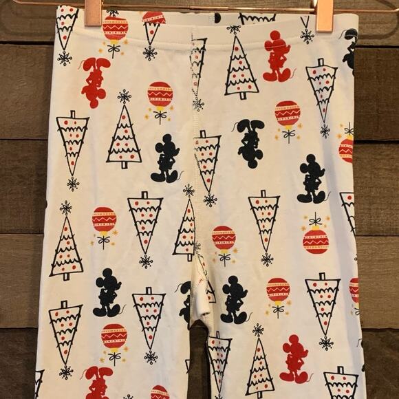 Hanna Andersson x Disney Girls' Mickey Mouse Cotton Christmas Pajama PJ Set - Picture 5 of 8